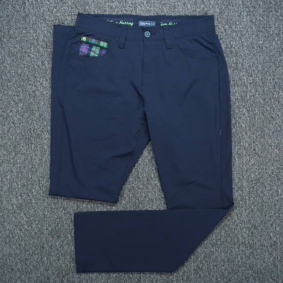William Murray Golf Other - William Murray Pants Mens 30x33 Blue Performance 5 Pocket‎ Chino Stretch Wicking